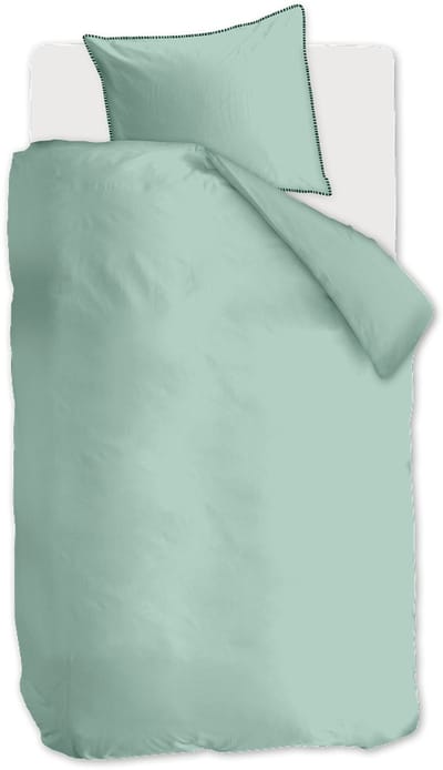 Auping Forest green percale Dekbedovertrek - Eenpersoons 140 x 220 cm - Biologisch katoen - Groen