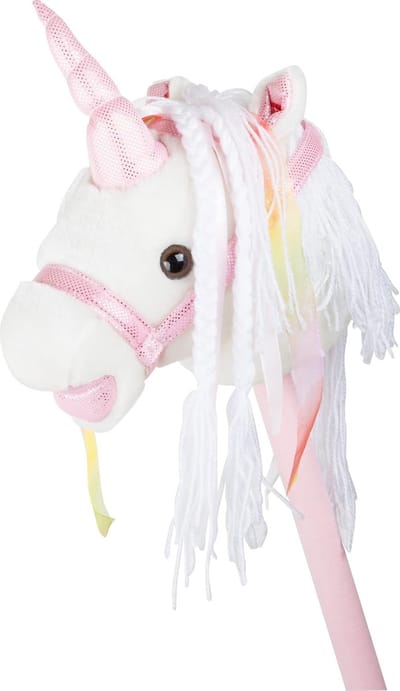 Plush Stick Horse Unicorn - Ideal Gift for Horse Lovers 3 Years and Up