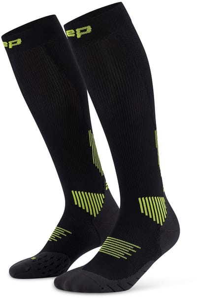 CEP Compressiekousen Core Run 5.0 - zwart/groen