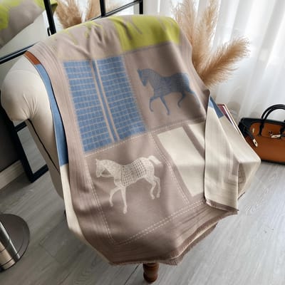 Élégant Pachalmina pour Dames Automne & Hiver Épais Chaleur Double Face Franges L'Écharpe Cheval Couverture Écharpe Coupe-froid Coupe-vent gray