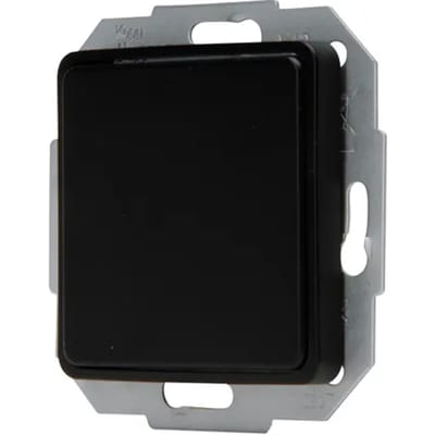 Sencys Blindplaat Ottawa Kunststof Mat-zwart - 7x10x3cm