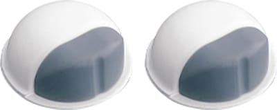 AMIG Deurstopper/deurbuffer - 2x - D50mm - zelfklevend - wit