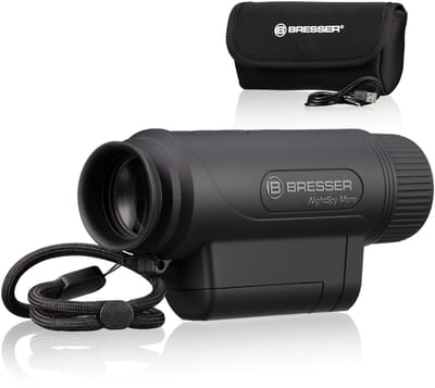 Bresser Nachtkijker - NightSpy - Monokijker - Tot 8 x Vergroten - 100 tot 400 M Zicht - Zwart