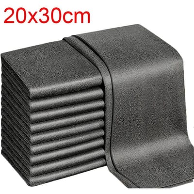 10 stuks Magische Schoonmaakdoeken Herbruikbare Microvezel Waslappen Raam Spiegel Poetsdoeken Doek Huishouden Keuken Schoonmaakgereedschap 10pcs gray