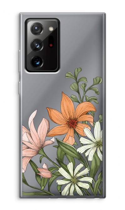 Case Company® - Hoesje geschikt voor Samsung Galaxy Note 20 Ultra / Note 20 Ultra 5G hoesje - Floral bouquet - Soft Cover Telefoonhoesje - Bescherming aan alle Kanten en Schermrand