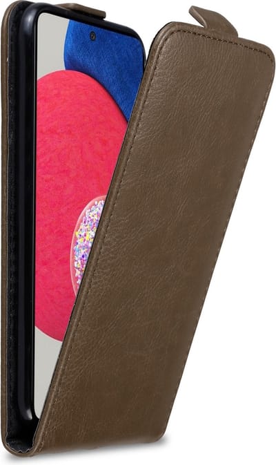 Cadorabo Hoesje geschikt voor Samsung Galaxy A52 (4G / 5G) / A52s in KOFFIE BRUIN - Beschermhoes in flip design Case Cover met magnetische sluiting