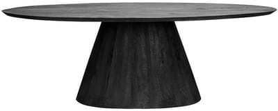 Tower living Premana oval diningtable - 260x120 - black