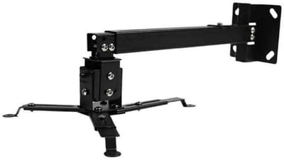 Projector Plafondbeugel - Projectorhouder Muur - Thuisbioscoop Inrichten - Verstelbare Lengte - 43-65 cm - Zwart