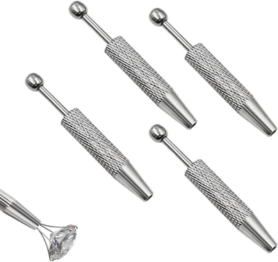 4-delige Gereedschapsset voor Sieraden, Ideaal voor Beading, Horloge- en Brillereparatie, Inclusief Diamant Grijper en Piercing Bal Grabber, Perfect voor Sieraden en Klussen