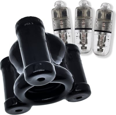 Oxballs - Buzz Squeeze - Vibrerende Ballstretcher - Zwart