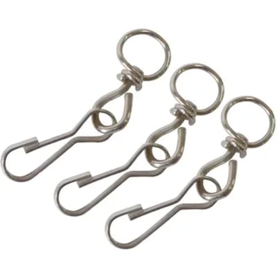 Sencys Sluithaak - Nikkel - Met Ring - 55 Mm - 3 Stuks
