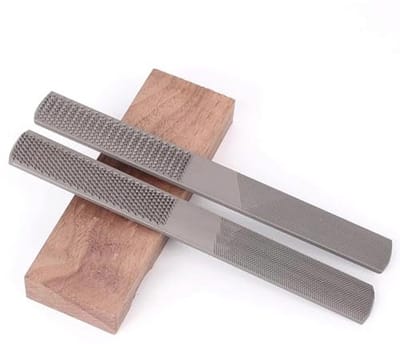 4-in-1 Halfronde Platte Rasp - Koolstofstalen Handrasp voor Hout, Metaal en Leer