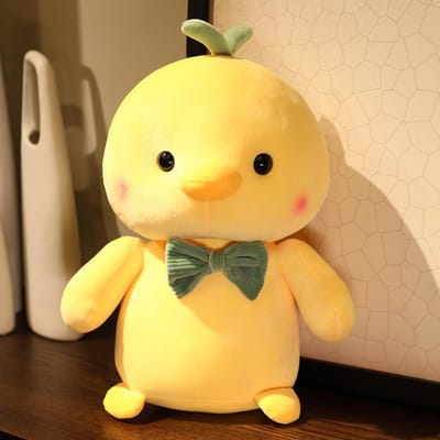 Yimei Pop Nieuwe Kleine Gele Kip Pop Creatief Pluche Speelgoed Kip Schattige Pop Pop Pop 22cm yellow