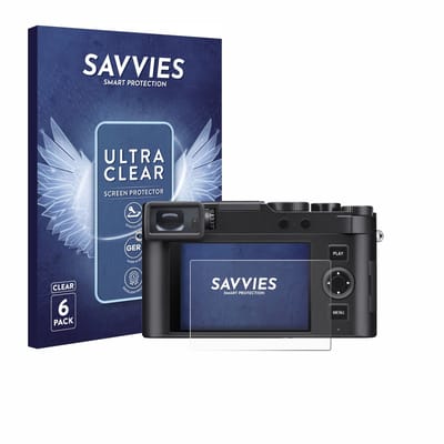 Savvies - Screenprotector voor Leica D-Lux 8 - Folie Beschermfolie transparant 6 Stuks