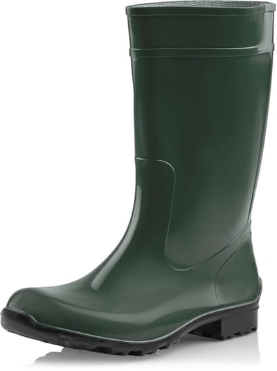 Ladeheid LA-LMG-967-Ilse Dames Regenlaarzen - Rubber - Hoog - PVC - Waterdicht – Zwart – 36