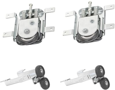 Schuifwieltjes voor Deuren en Meubels - 4 Stuks Geluidsarme Rollers