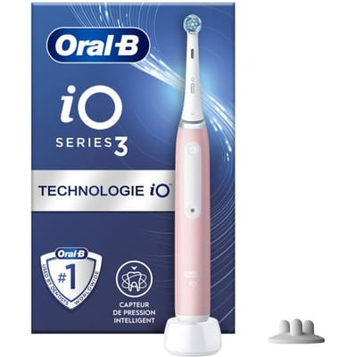 Brosse a Dents Electrique Rose Séries 3s iO avec Chargeur ORAL-B