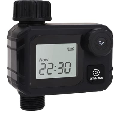 Sproeier Timer IP55 Regenbestendig Vertraagd Handmatig Automatisch Besproeiingssysteem Programmeerbare Irrigatie gray