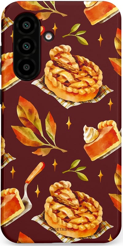 Casetastic Hoesje Geschikt voor Samsung A56 / A36 - Stijlvolle Beschermende Duo-layer Case - Karamel Appel Ontwerp