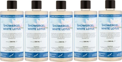 Douchegel White Lotus 500 ml - set van 5 stuks - Showergel