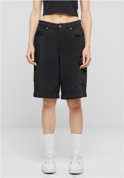 Urban Classics - Cotton Bermuda Cargo Korte broek - Taille, 28 inch - Zwart