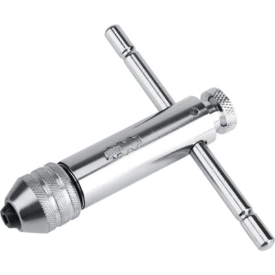 Verstelbare T-handgreep Ratel Tapkruk M3 M8 & M5 M12 Voor Tap- en Snijplaatset (M3 M8 Lang) gray