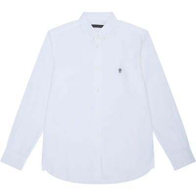 French Connection Oxford L/s T White/marine Size: XS | Casual Shirts Outlet | Heren | Wit