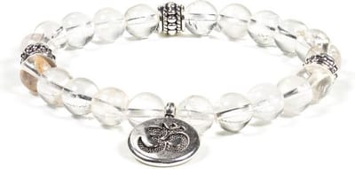Mala Armband Bergkristal Elastisch met Ohm