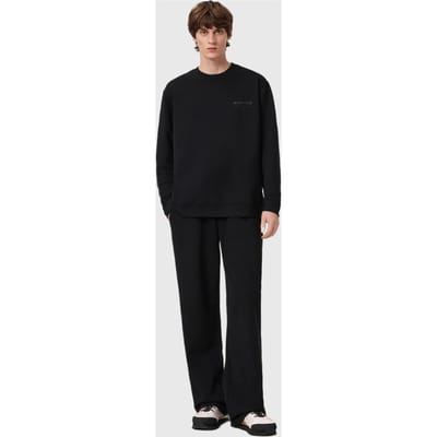 AllSaints Underground Crew Jet Black/dark Leo Taglia: XXL | Maglioni a maglia Outlet | Uomo | Nero