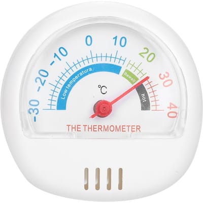Thermomètre Réfrigérateur Congélateur Thermomètre à Grand Cadran (Mécanique) blanc