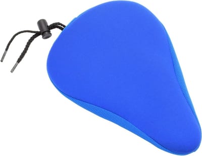 Kinderfiets Zitkussen - Fietszadelhoes Gel - Comfortabel Fietsen - Zachte Siliconengel - 9 Inch - Blauw
