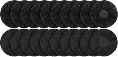 DKT Elastische wegwerp Hygienehoesjes/hoofdtelefoon cover hoes 10cm DKT-HH0010Z 100 stuks | Zwart | universeel