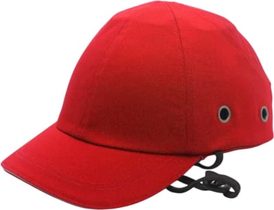 Stootpet ABS Veiligheidshelm – Lichtgewicht Anti-Botsing Honkbal Cap Werkveiligheid Pet voor Werk en Sport - Rood