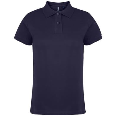 Asquith & Fox Dames/dames Poloshirt met korte mouwen en effen mouwen (Marine)