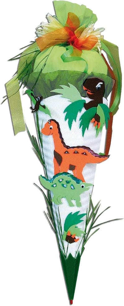 Zelf Knutselpakket Schooltas 3D Dino 6-hoekig 68 cm