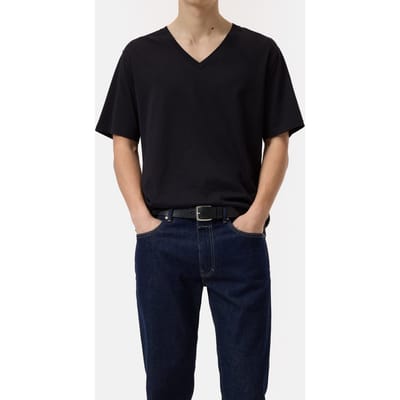 Closed V-neck T-shirt Black Size: M | Basic T-Shirts Outlet | Heren | Zwart