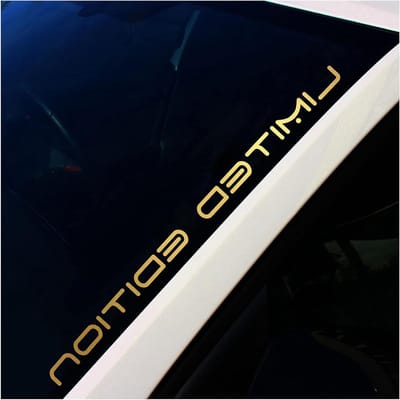 Finest Folia FS24 Voorruit Sticker Limited Edition (metallic goud, binnenlijm)