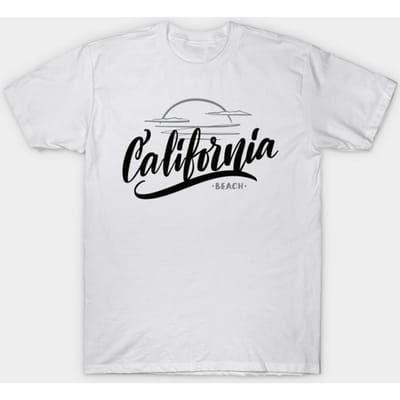 T-shirt Dames California Lettering Harajuku Print Kawaii T-shirt Zomer Korte Mouw Dames T-shirt Top 4XL