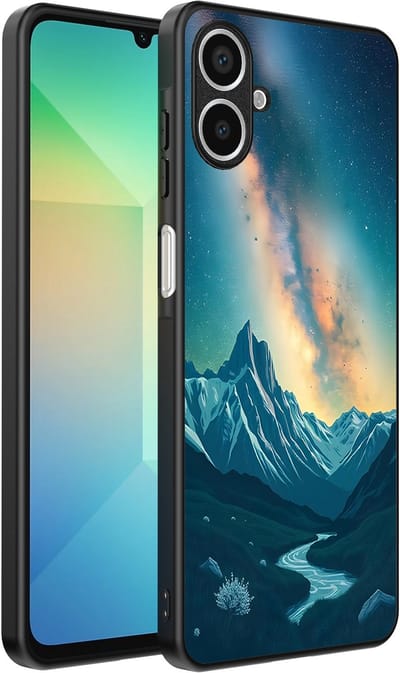 Smartphonica Telefoonhoesje Geschikt voor Samsung Galaxy A06 met Sterrenhemel Opdruk - TPU Backcover Case With Space And Milkyway Design geschikt voor Samsung Galaxy A06