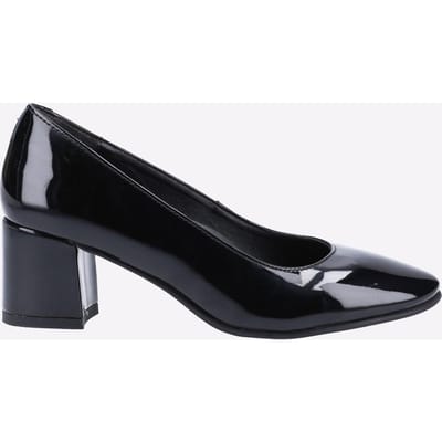 Hush Puppies Anna Leren Zwarte Hakken Voor Dames
