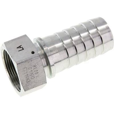 38x54 mm & G1-1/2'' Verzinkt Stalen Slangpilaar met Wartelmoer DIN EN 14423 / DIN 2826