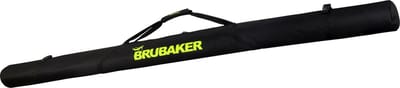 BRUBAKER XC Touring Langlauf Skitas - Voor 1 paar Ski's & Stokken - Gevoerd - Zware Kwaliteit - Scheurvast - Skihoes - Verstelbare draag/schouderbanden - 195 cm - Zwart/Neon Geel