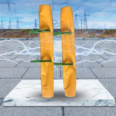 Isolatiedekens - Veiligheidsmatten - Elektrisch werken - 15 mm dik EVA-hars - 40x50cm - Geel