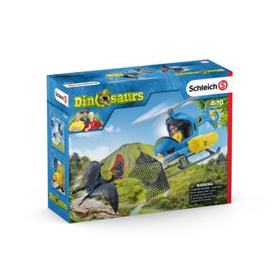 schleich DINOSAURUS - Aanval uit de lucht - Dino Speelgoed - Speelfigurenset - Kinderspeelgoed voor Jongens en Meisjes - 5 tot 12 jaar - 10 Onderdelen