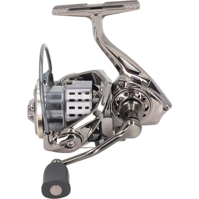 5.2:1 Moulinet de Pêche Lancer Long Métal Moulinets Spinning Sortie Chanfreinée pour Pêche en Mer Pêche à la Carpe gray