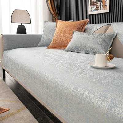 Zeer nauwkeurige Jacquard Bankhoes Moderne Woonkamer Bankkussen Licht Luxe Stijl Universeel Antislip Zitkussen Bankhoes 70x70cm 1pcs
