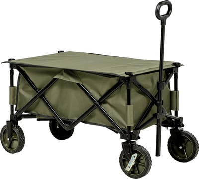 Killogood Opvouwbare bolderkar - 5 zijvakken - verstelbare handgreep - tot 120 kg belastbaar - staal - 108 x 55 x 93 cm - groen
