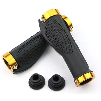 1 Paar Fiets Handvatten Stuur Lock Mountain Stuur Handvat Fiets Anti-Slip Rubber Fiets Anti-Slip Handvatten Schokdemping CHINA