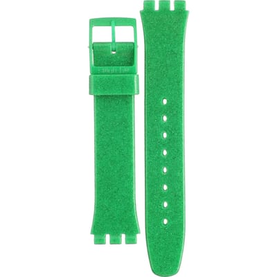 Swatch Plastic - Originals Medium (34mm) /Access/Solar/Musicall/Stop - G/SK/SL/SR/SS/SO28 AGG213 GG213 Deep Shine Green band
