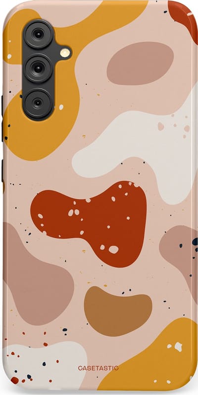 Casetastic Hoesje Geschikt voor Samsung A34 (5G) - Stijlvolle Beschermende Duo-layer Case - Terrazzoque